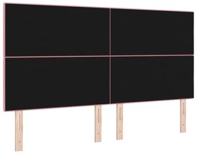 Cabeceira vidaXL Botões Estofada Rosa 180 cm Veludo