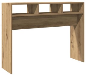 Mesa consola 105x30x80 cm derivados madeira carvalho artisiano