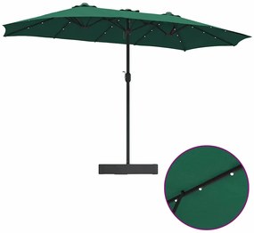 Guarda-sol de Jardim Verde 385 x 209 x 244 cm tecido