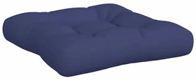 Almofadões p/ sofá de paletes 3 pcs tecido oxford azul-marinho