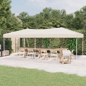 93536 vidaXL Tenda para festas dobrável 3x6 m cor creme