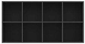 Estante/aparador 66x30x130 cm derivados de madeira preto