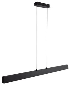 Candeeiro de suspensão preto com LED regulável em 3 níveis 2700-4000K - Keane Moderno