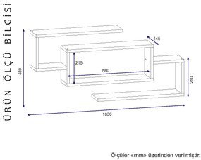 Prateleira Janison – Branco – 103x48x14,5 cm | Tribo Home