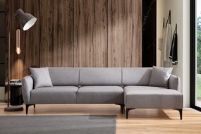 Sofá de Canto Belissimo – Cinzento – 270 x 140 cm