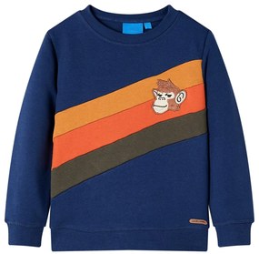 Sweatshirt para criança azul-marinho 128