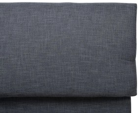 Cama de casal em tecido cinzento escuro 160 x 200 cm BELFORT Beliani