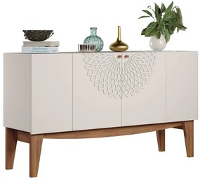 Aparador JADE com 4 Portas e Detalhe Central a Laser – 136x39,5x77,4 c
