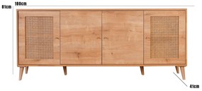 Console Hazeran – Oak – 180 x 81 x 41 cm
