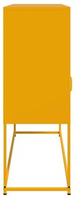 Aparador 100,5x39x107 cm aço amarelo mostarda