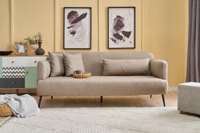 Sofá de 3 Lugares Revos – Castanho – 200 x 80 x 100 cm
