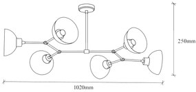 Chandelier Dram – Vintage – 102 x 52 cm