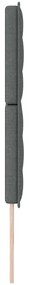Cabeceira Design Linhas Cinza Escuro 200 cm Tecido