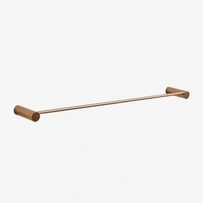 Toalheiro De Parede De Aço Inoxidável Devon Com Barra (↔︎60 Cm) Amarelho Ouro Rousa - Sklum