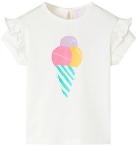 T-shirt infantil cor cru 116