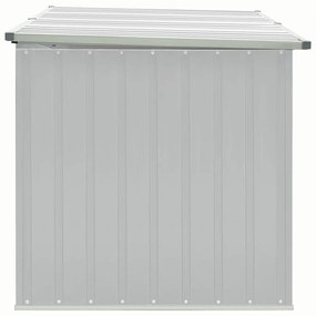 Caixa de arrumação para jardim 171x99x93 cm cinzento