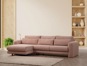 Sofá de Canto Lily – Rosa – 290 x 165 cm