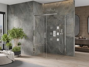 Mexen Omega cabine de duche de correr 120 x 90 cm, transparente, cromada - 825-120-090-01-00