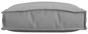 Almofadas de palete para assento, 6 pcs, cinza, 40x40x8 cm, tecido Oxf