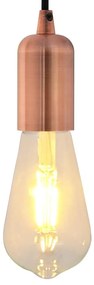 vidaXL Casquilhos de lâmpadas 2 pcs Bronze vermelho E27