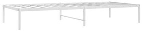 Estrutura de cama metal 90x200 cm branco