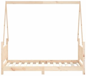 Estrutura de cama infantil 80x160 cm pinho maciço