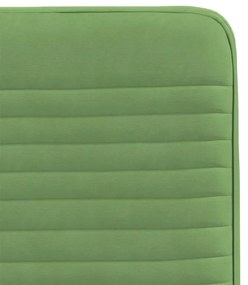 Cadeiras de jantar 2 pcs veludo verde-claro