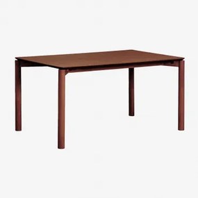Mesa De Jantar Em Mdf Munden Castanho Nogal Oscuro & 150 X 90 Cm - Sklum