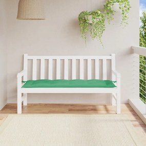 Almofadão p/ banco de jardim 150x50x7cm tecido oxford verde
