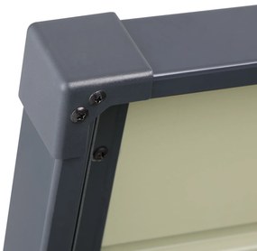 Caixa para arrumação exterior 120 x 62 x 63 cm 385 l em metal com fechadura antracite