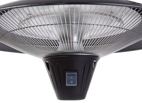 Aquecedor elétrico de teto para exterior preto KABA Beliani