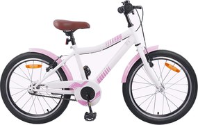 vidaXL Bicicleta Infantil 24 Polegadas para 8-12 anos Rosa Claro