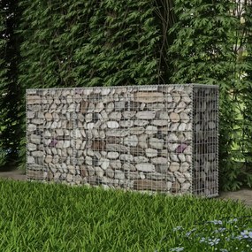 vidaXL Cesto gabião aço galvanizado 200x50x100 cm