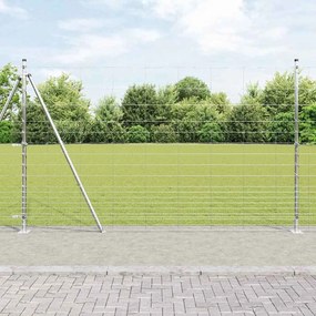 Cerca de Campo vidaXL 1,5x25 m Aço Galvanizado