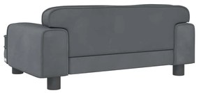 Cama para cães 70x45x30 cm veludo cinzento-escuro
