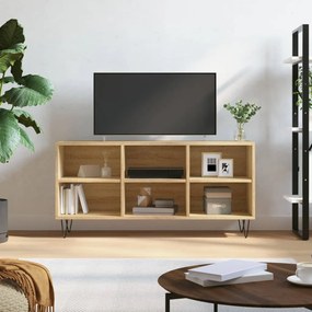 Armário de TV 103,5x30x50 cm derivados madeira carvalho sonoma