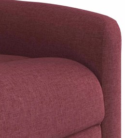Poltrona de massagens reclin. elevatória tecido vermelho tinto