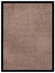 vidaXL Tapete de porta 60x80 cm castanho