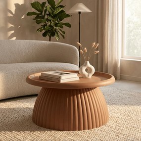 MESA DE CENTRO GEAX Ø 70X35 CM VERMELHA