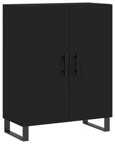 Armário alto 69,5x34x180 cm derivados de madeira preto