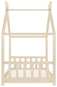Estrutura de cama para crianças 80x160 cm pinho maciço