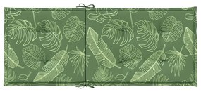 Almofadões cadeira de encosto alto 6 pcs tecido folhas