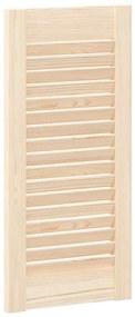 Portas de armário 4 pcs com design de persiana pinho maciço