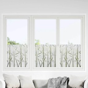 vidaXL Filme de Janela Estática Padrão de Bambu 45 x 500 cm PVC