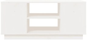 Mesa de centro 90x49x40,5 cm madeira de pinho maciça branco