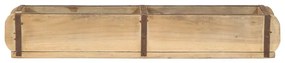 Bandejas vidaXL 4 pcs 60,5x15x9 cm Madeira Sólida Reciclada