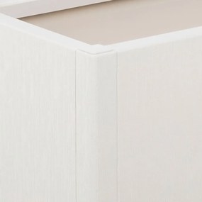 Vaso/floreira de jardim c/ treliça 80x36x140 cm PP branco