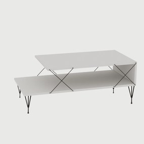 Mesa de Centro Loire – Branco – 100x40x50 cm
