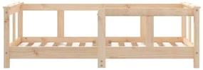 Estrutura de cama infantil 70x140 cm pinho maciço