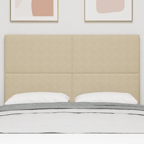 Cabeceira vidaXL Design Simples Verde Claro Cinza 160 cm Tecido de Vel
